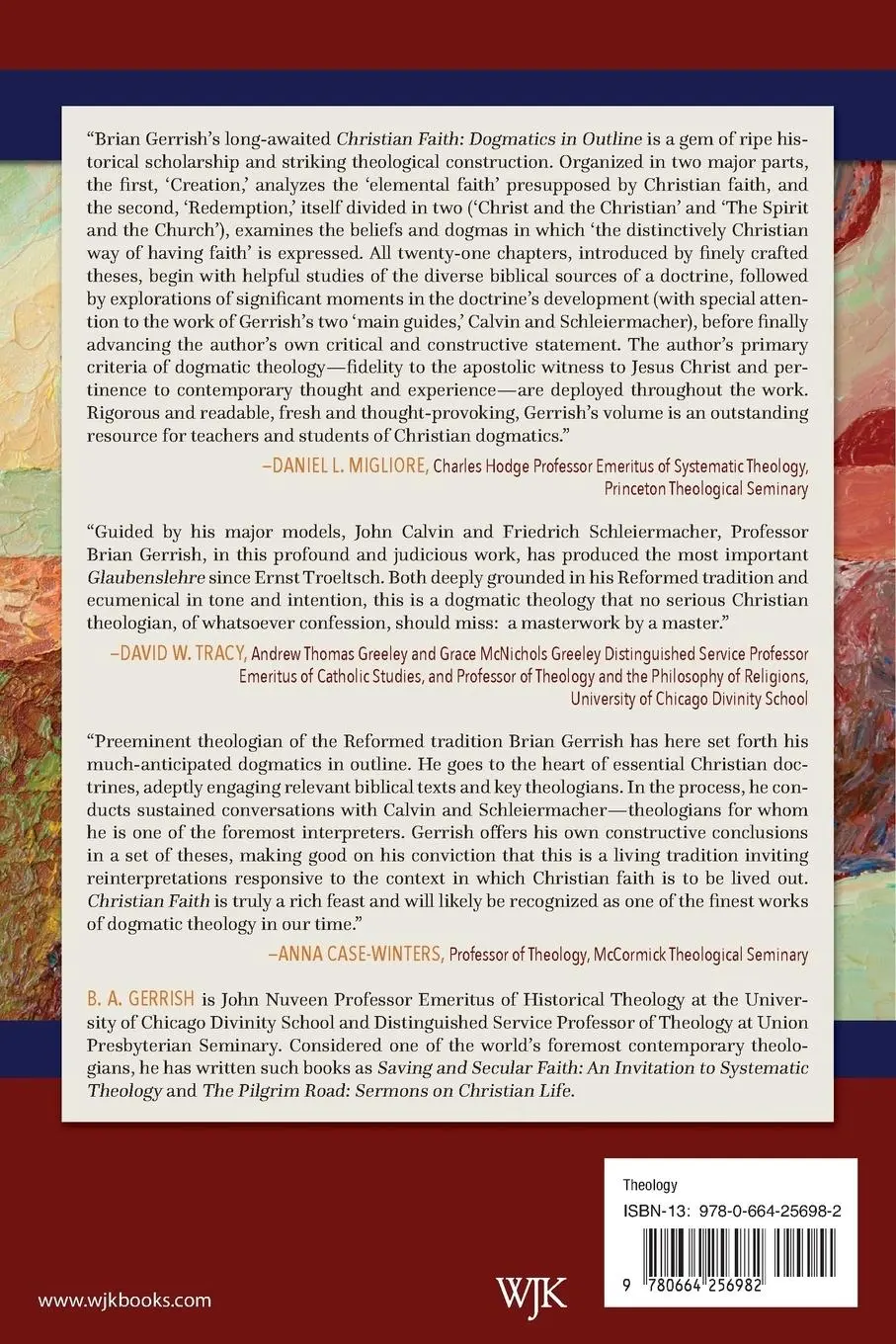Rückseite: 9780664256982 | Christian Faith | B. A. Gerrish | Taschenbuch | Englisch | 2015
