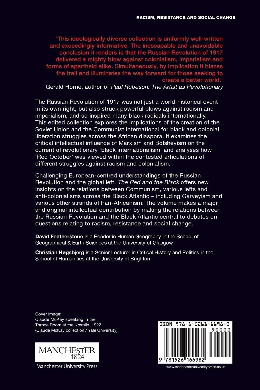 Rückseite: 9781526166982 | The Red and the Black | The Russian Revolution and the Black Atlantic