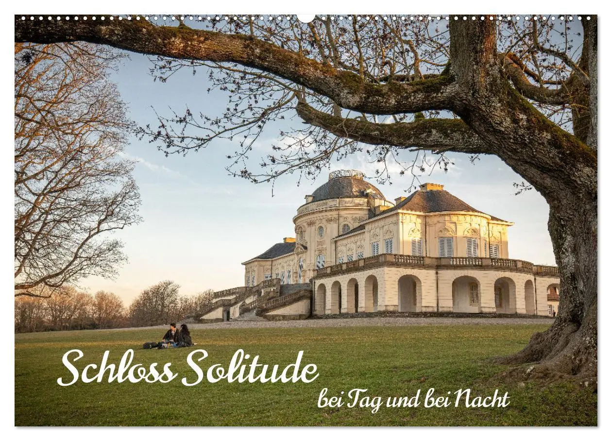Cover: 9783457286982 | Schloss Solitude bei Tag und bei Nacht (Wandkalender 2026 DIN A2...