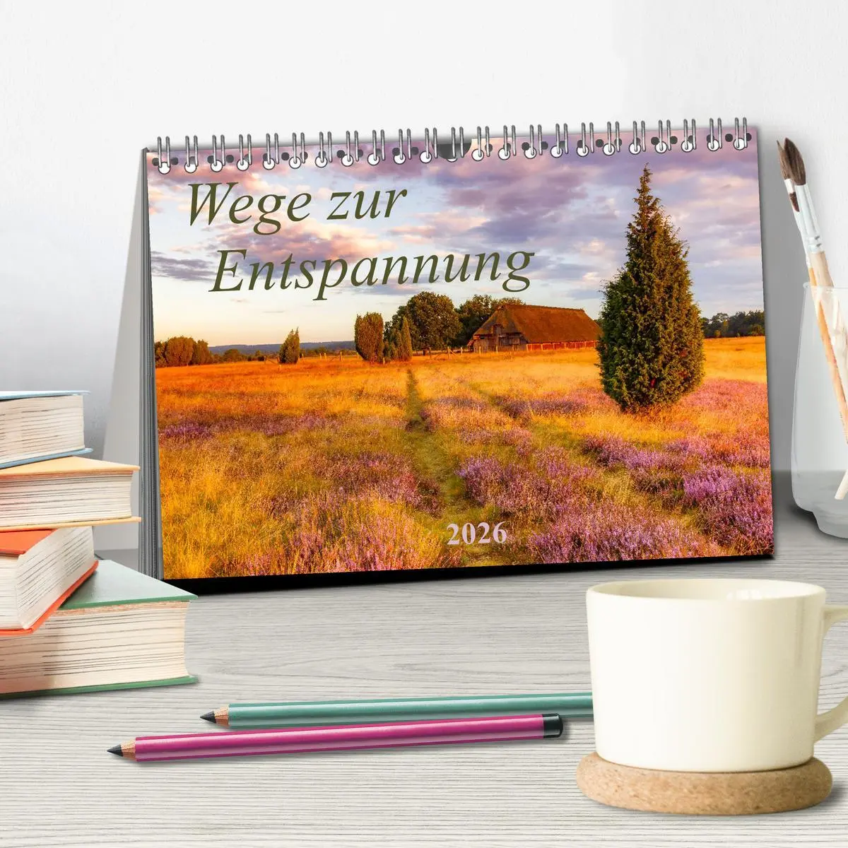 Bild: 9783457736982 | Wege zur Entspannung 2026 (Tischkalender 2026 DIN A5 quer),...