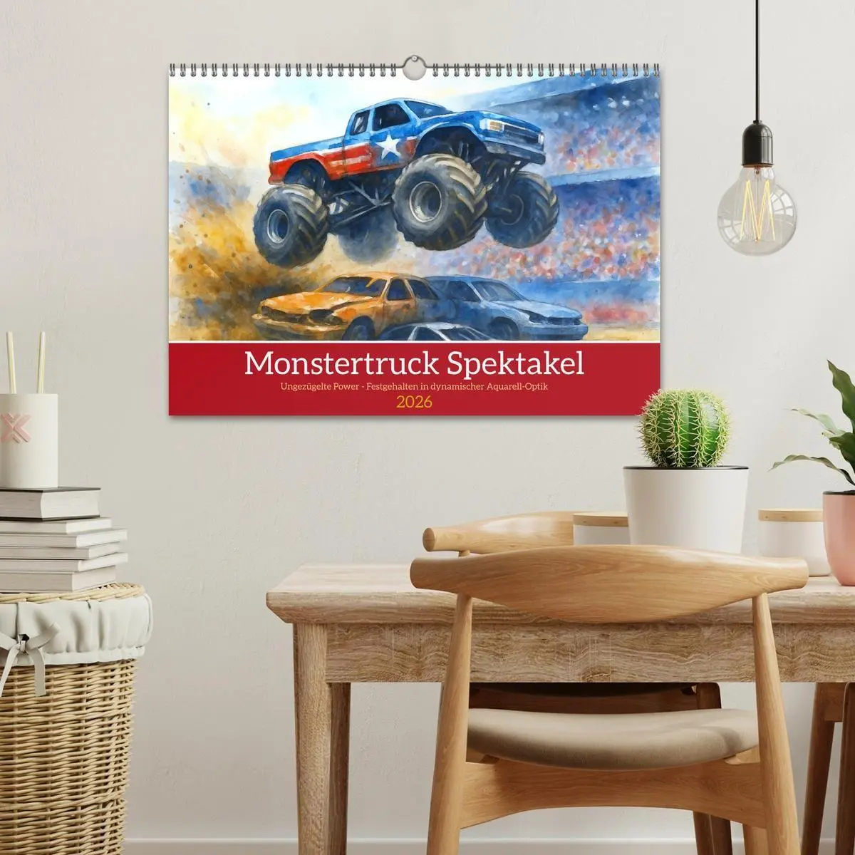 Bild: 9783516686982 | Monstertruck Spektakel (Wandkalender 2026 DIN A3 quer), CALVENDO...