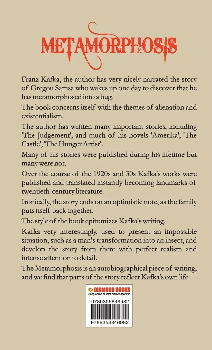 Rückseite: 9789356846982 | Metamorphosis | Franz Kafka | Buch | Englisch | 2023
