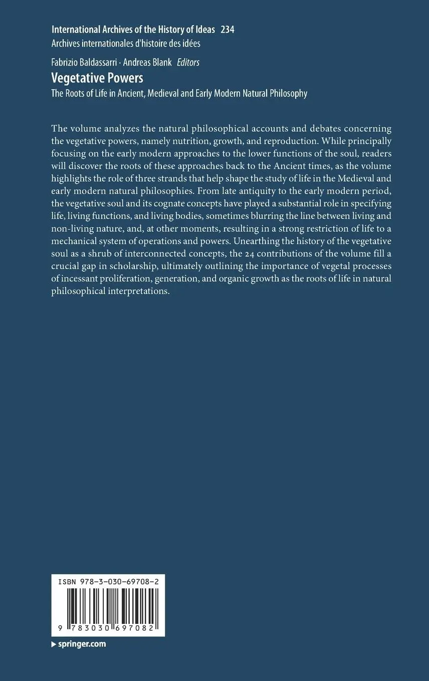 Rückseite: 9783030697082 | Vegetative Powers | Andreas Blank (u. a.) | Buch | xx | Englisch