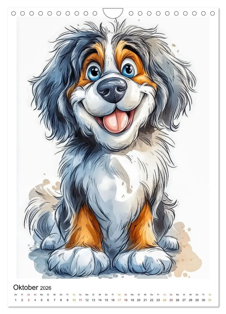 Bild: 9783457247082 | Hunde mit Humor (Wandkalender 2026 DIN A4 hoch), CALVENDO...