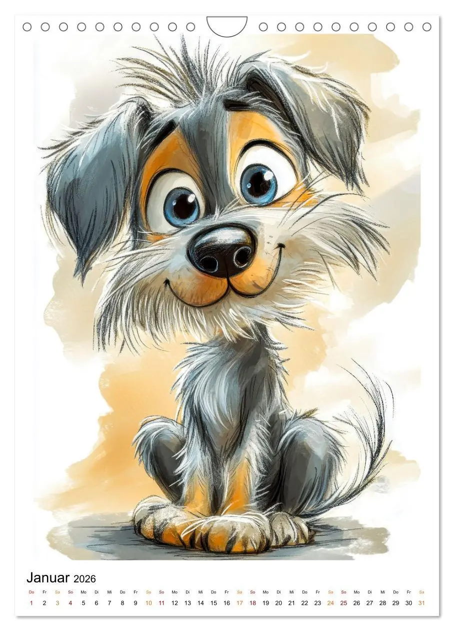 Bild: 9783457247082 | Hunde mit Humor (Wandkalender 2026 DIN A4 hoch), CALVENDO...