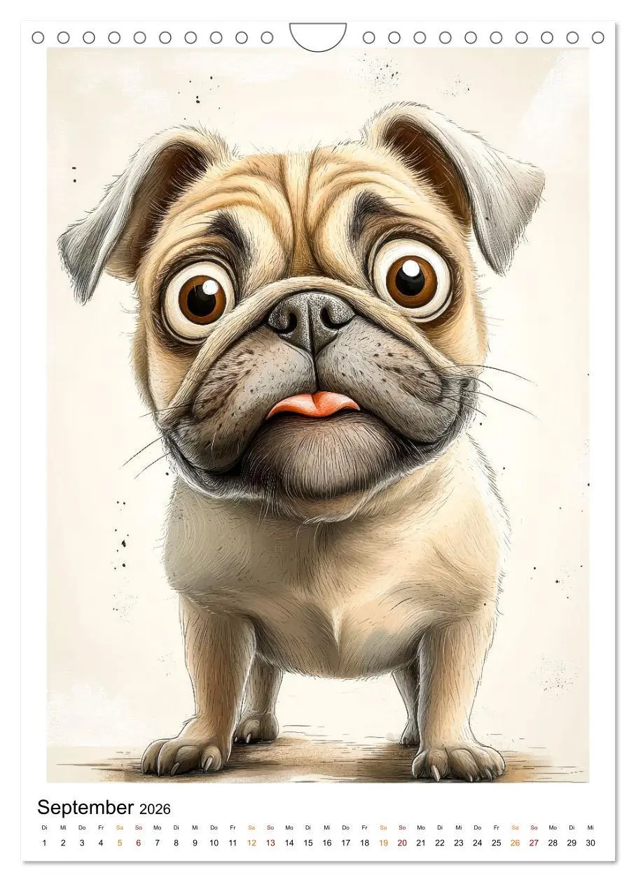 Bild: 9783457247082 | Hunde mit Humor (Wandkalender 2026 DIN A4 hoch), CALVENDO...
