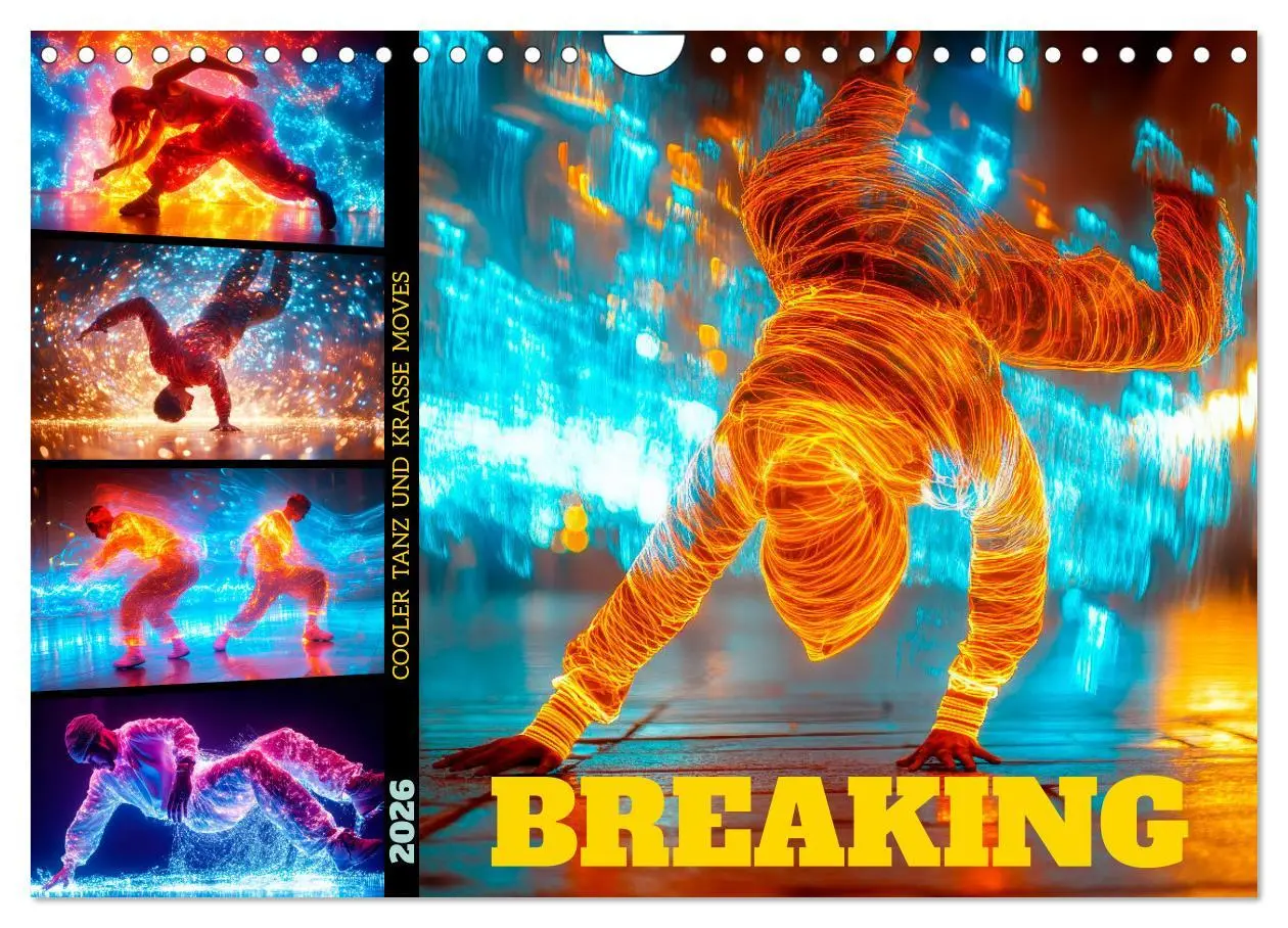 Cover: 9783457317082 | BREAKING Cooler Tanz und krasse Moves (Wandkalender 2026 DIN A4...