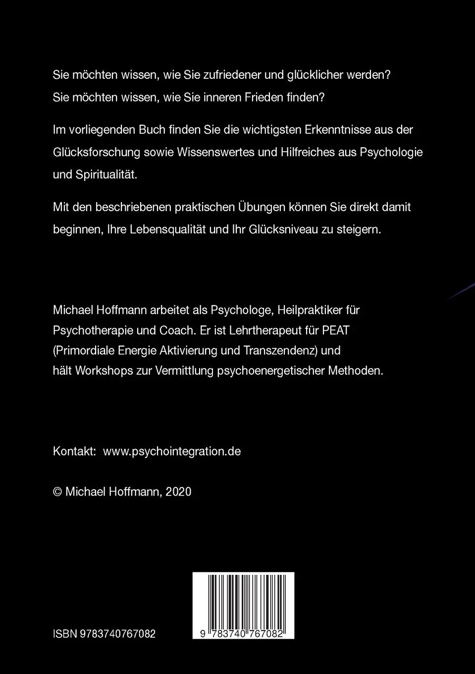 Rückseite: 9783740767082 | Übers Glück | Orientierungshilfen für ein glückliches Leben | Hoffmann