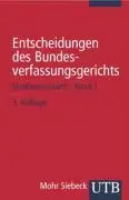 Cover: 9783825217082 | Entscheidungen des Bundesverfassungsgerichts | Studienauswahl - Band 1