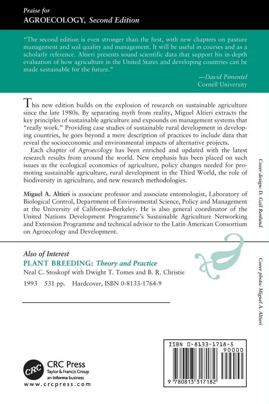 Rückseite: 9780813317182 | Agroecology | The Science Of Sustainable Agriculture, Second Edition