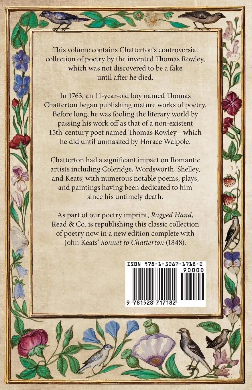Rückseite: 9781528717182 | The Rowley Poems | Thomas Chatterton | Taschenbuch | Englisch | 2020