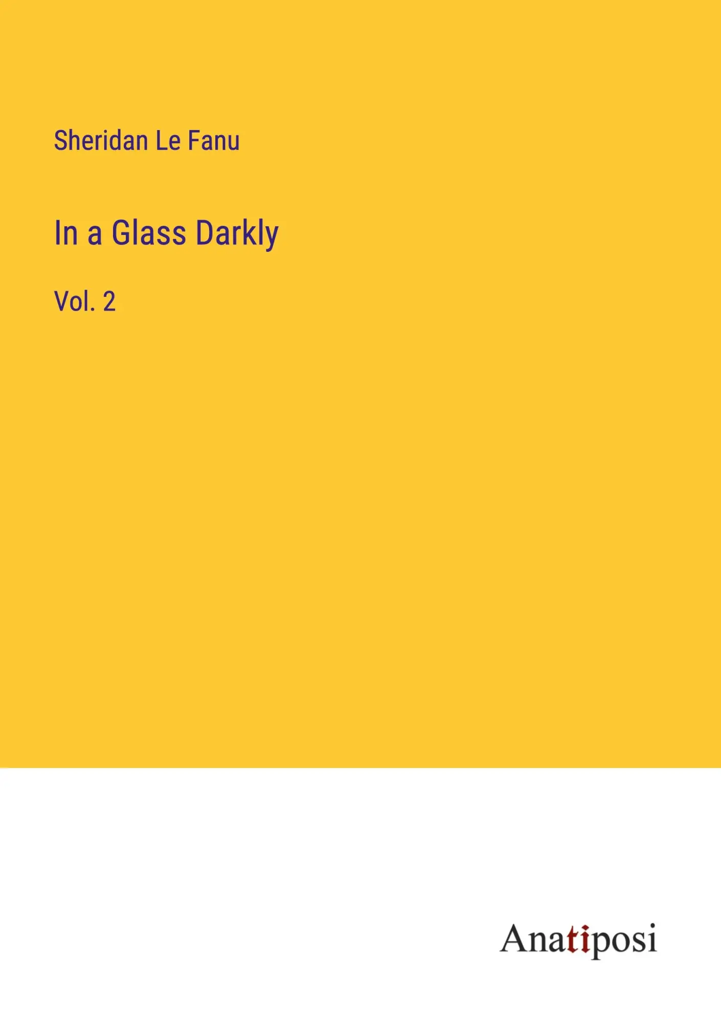 In a Glass Darkly