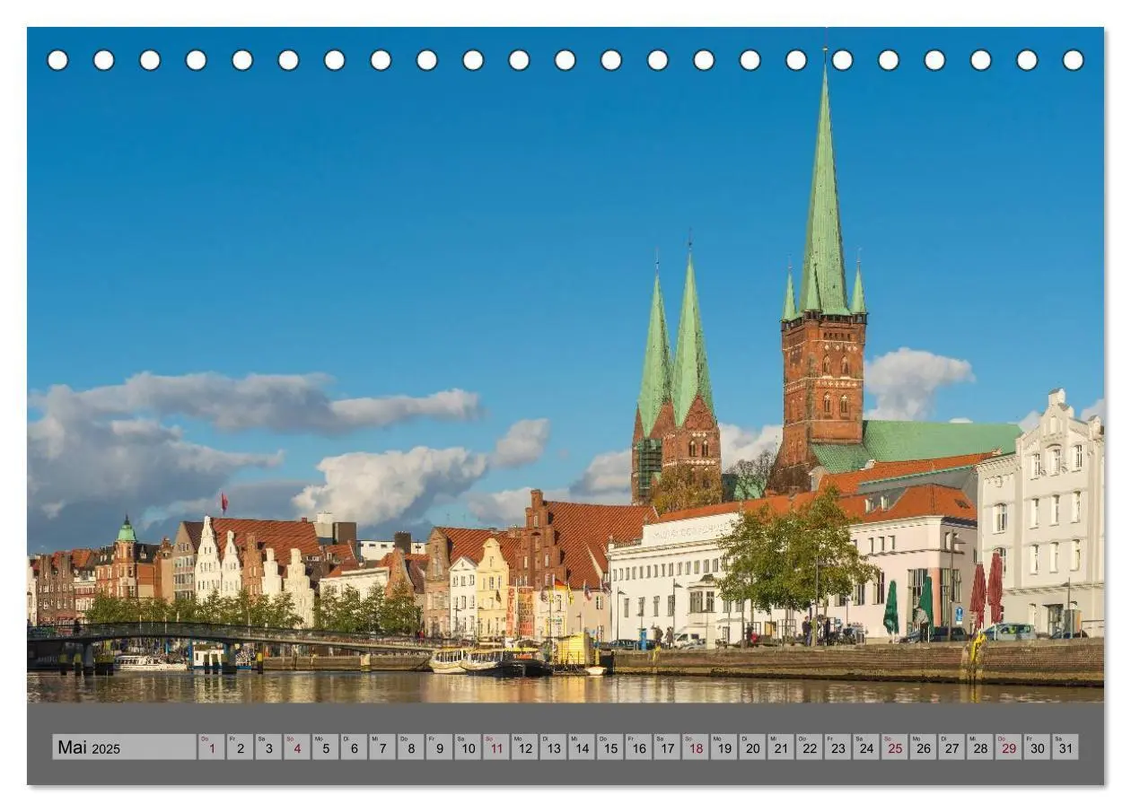 Bild: 9783435697182 | Ansichten der Lübecker Altstadtinsel (Tischkalender 2025 DIN A5...