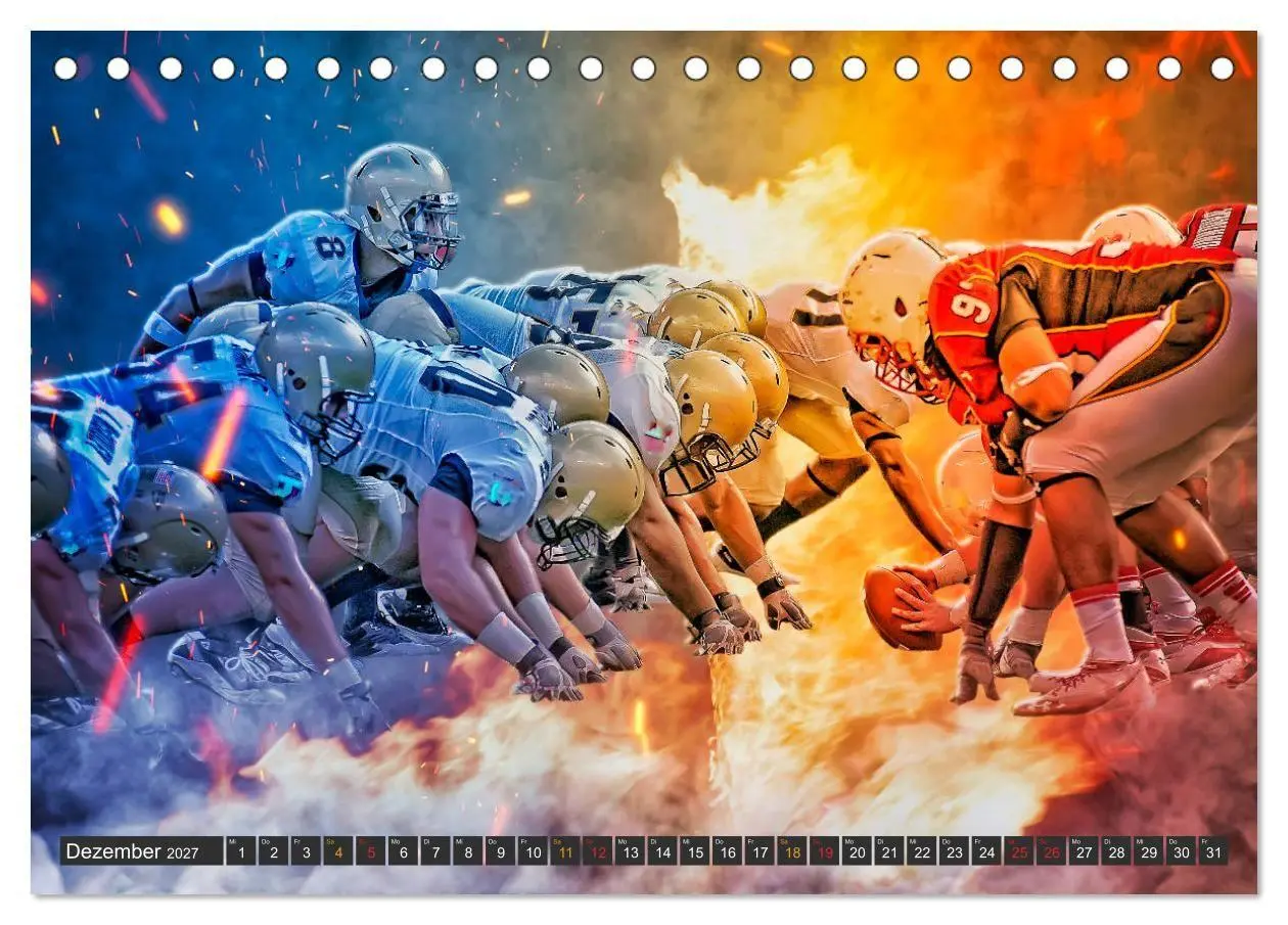 Bild: 9783569587182 | Faszination American Football (Tischkalender 2027 DIN A5 quer),...