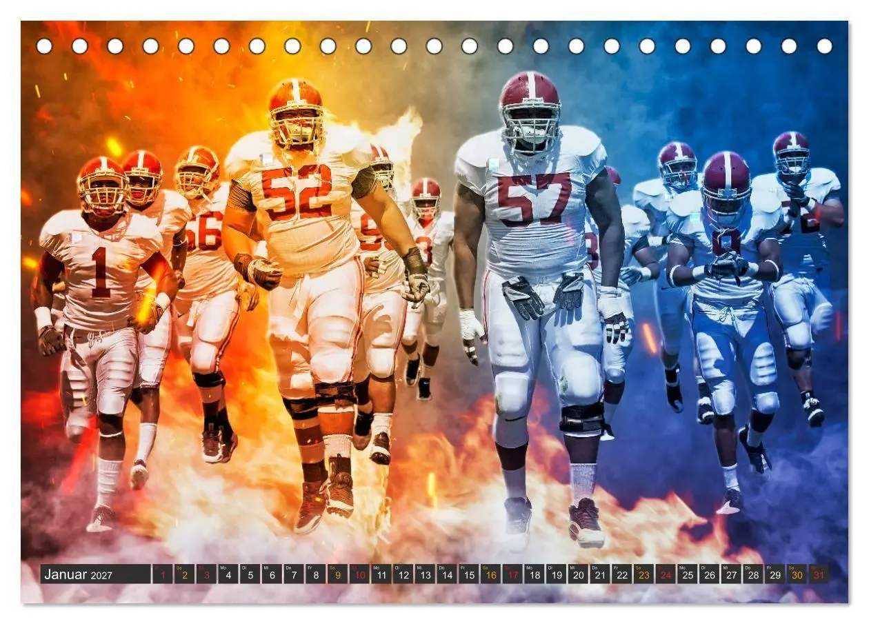 Bild: 9783569587182 | Faszination American Football (Tischkalender 2027 DIN A5 quer),...