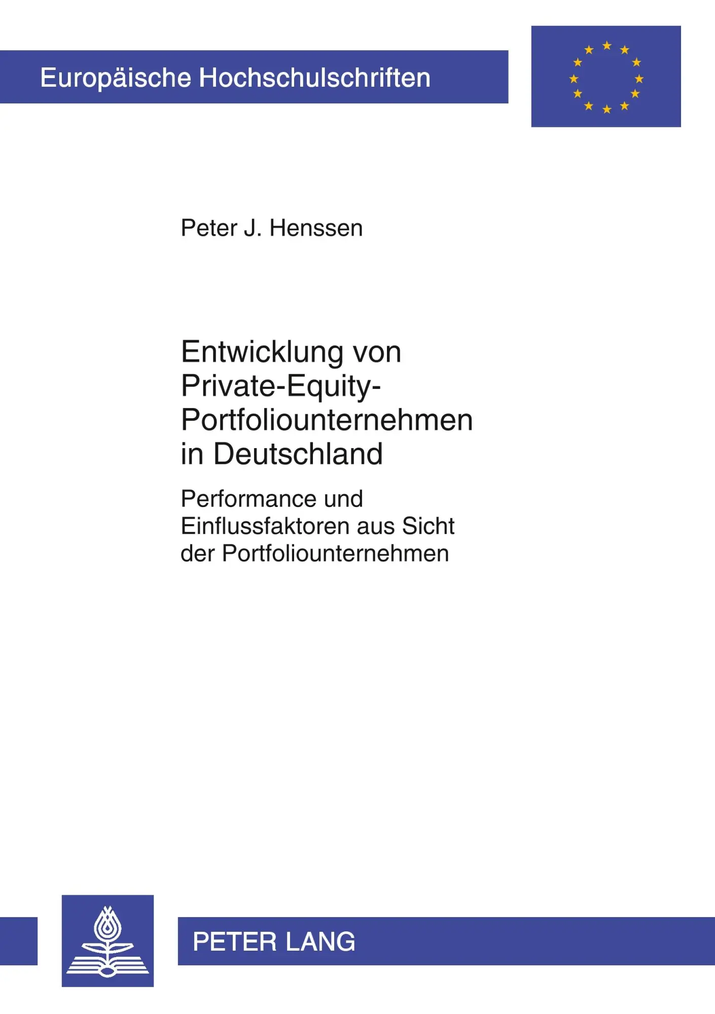 Cover: 9783631617182 | Entwicklung von Private-Equity-Portfoliounternehmen in Deutschland