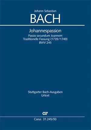 Cover: 9790007137182 | Johannespassion | Johann Sebastian Bach | Taschenbuch | Klavierauszug