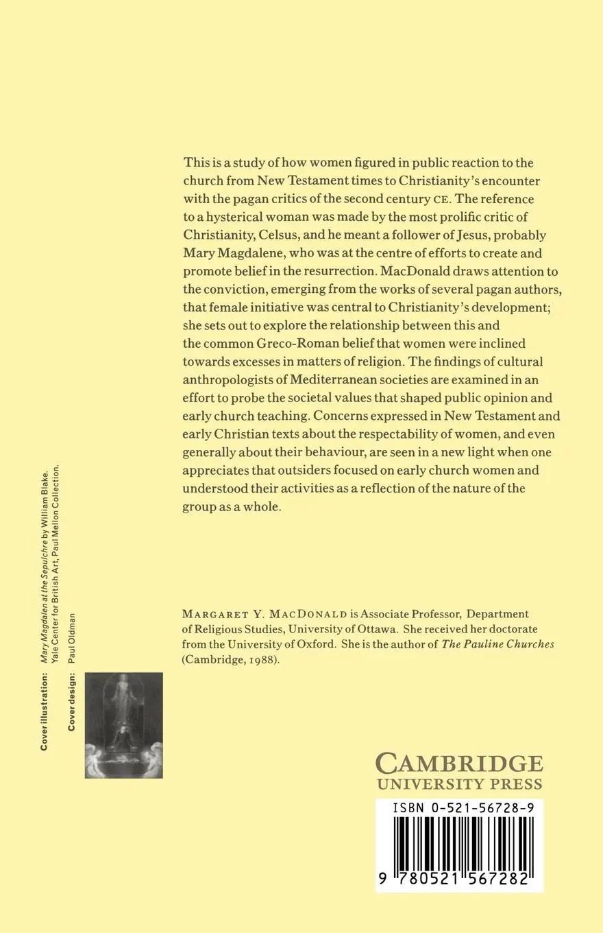 Rückseite: 9780521567282 | Early Christian Women and Pagan Opinion | Margaret Y. Macdonald | Buch