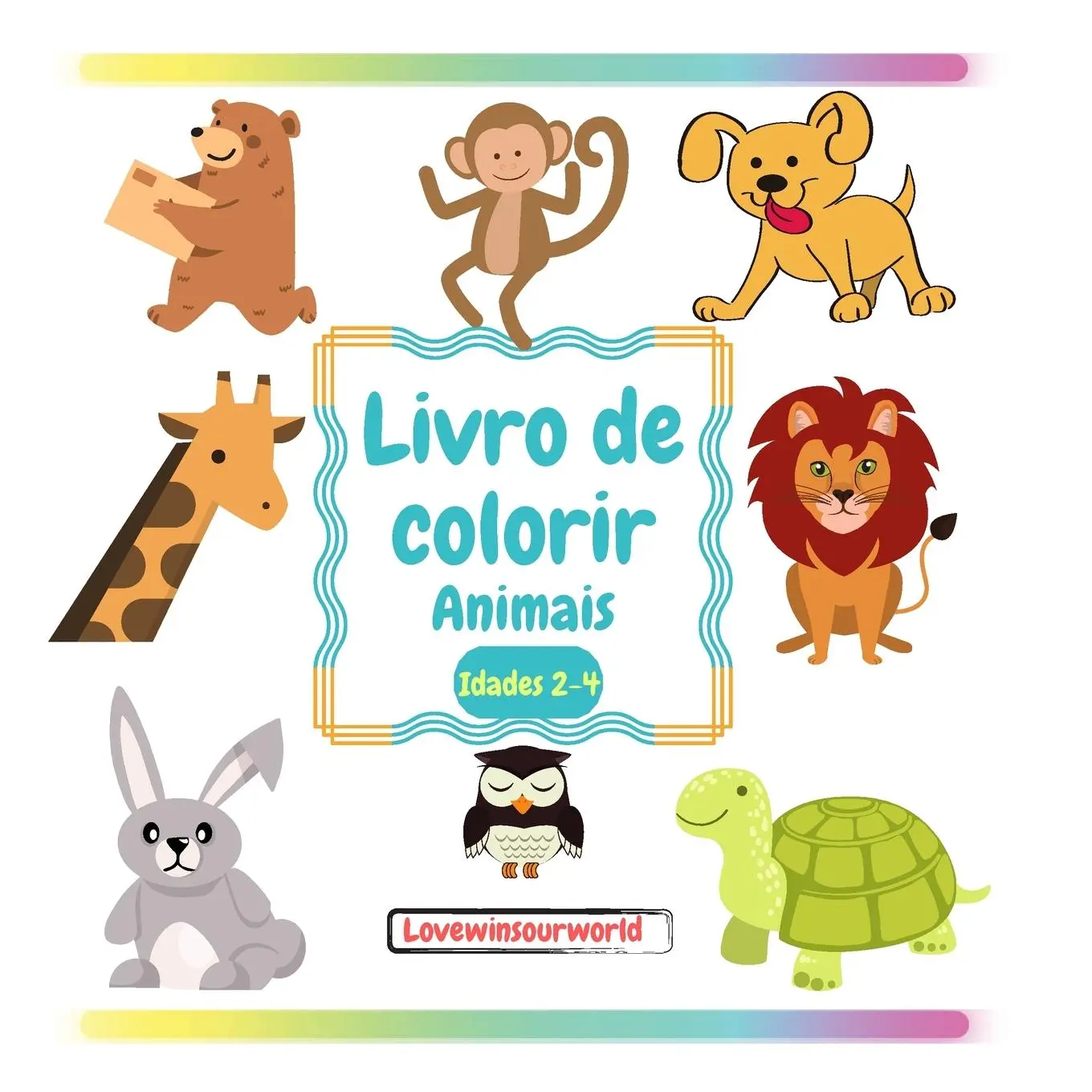 Cover: 9781291247282 | Livro para colorir Animais | Gabriela Oprea | Taschenbuch | 2021