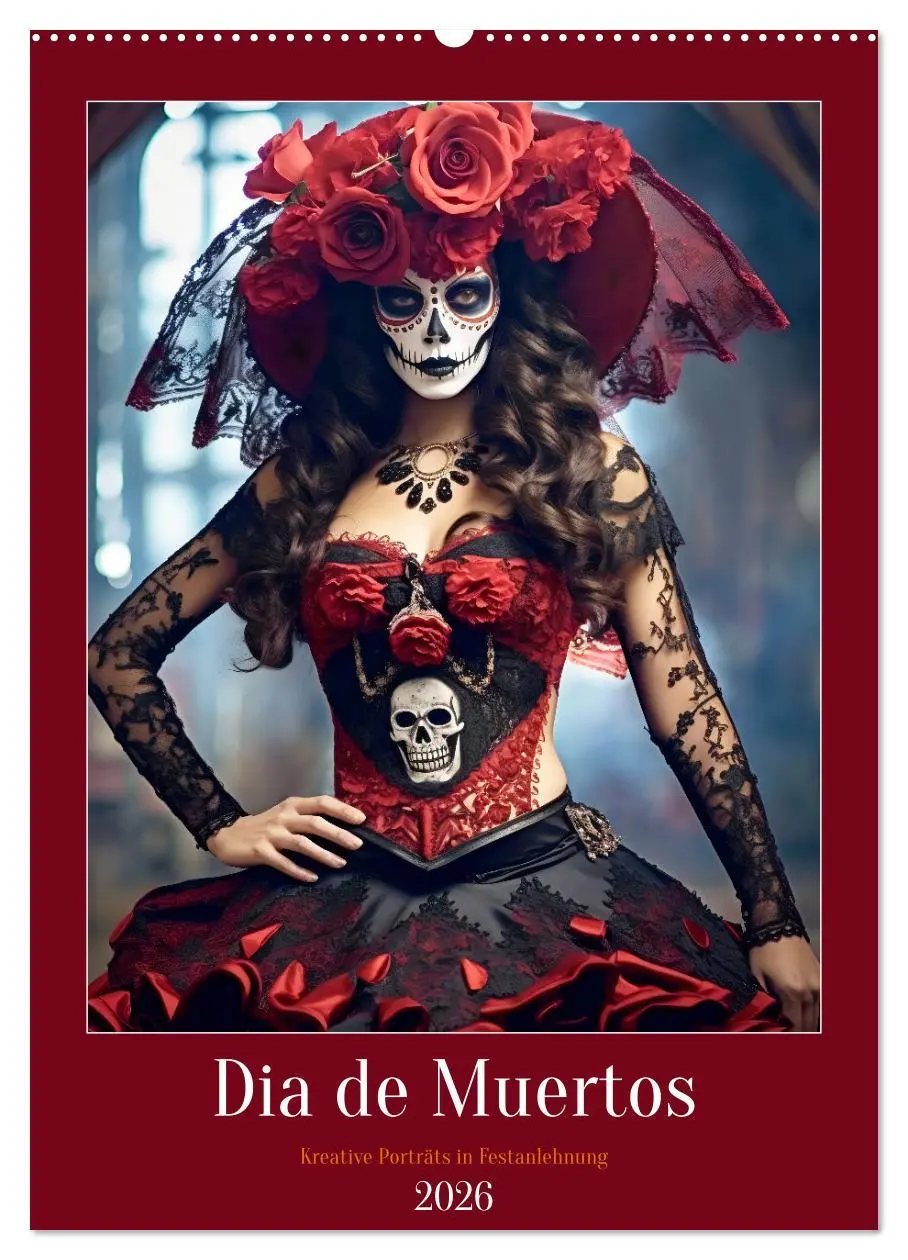 Cover: 9783516317282 | Dia de Muertos Kreative Porträts in Festanlehnung (Wandkalender...