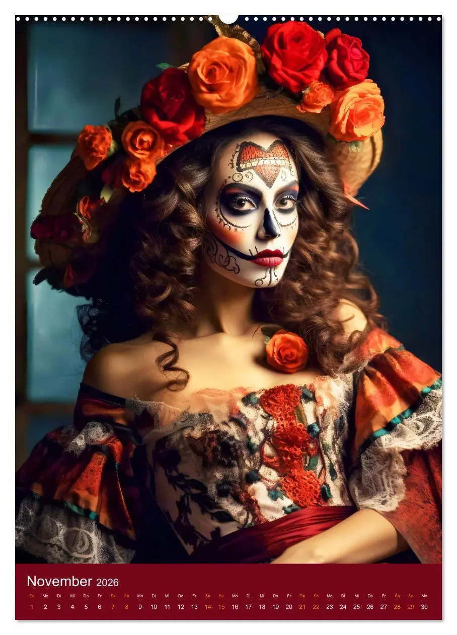 Bild: 9783516317282 | Dia de Muertos Kreative Porträts in Festanlehnung (Wandkalender...