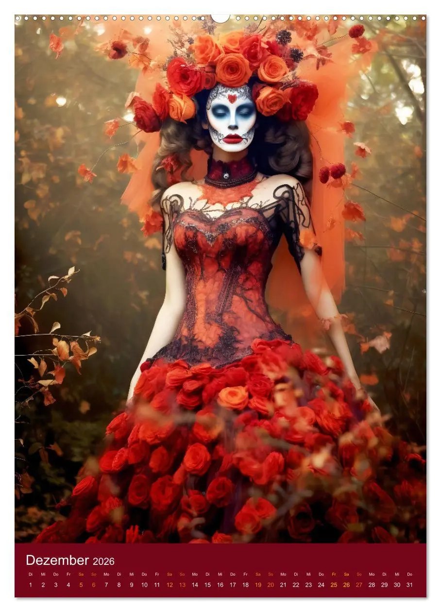 Bild: 9783516317282 | Dia de Muertos Kreative Porträts in Festanlehnung (Wandkalender...