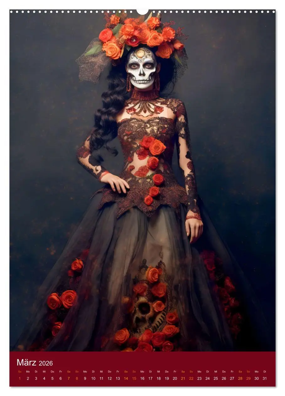 Bild: 9783516317282 | Dia de Muertos Kreative Porträts in Festanlehnung (Wandkalender...