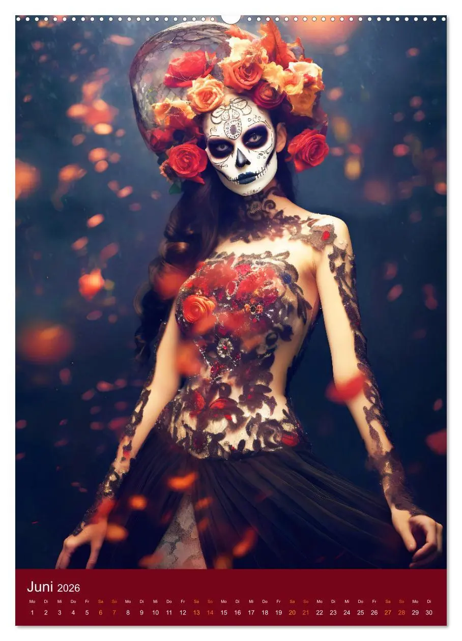 Bild: 9783516317282 | Dia de Muertos Kreative Porträts in Festanlehnung (Wandkalender...