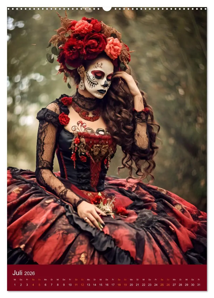 Bild: 9783516317282 | Dia de Muertos Kreative Porträts in Festanlehnung (Wandkalender...