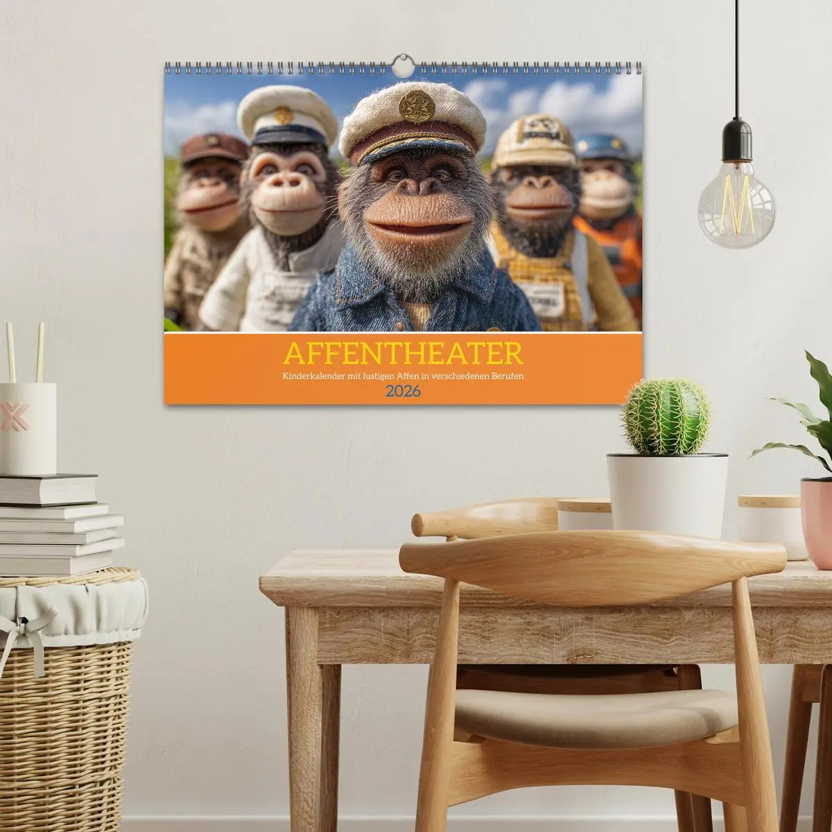 Bild: 9783516627282 | Affentheater - Kinderkalender mit lustigen Affen in verschiedenen...