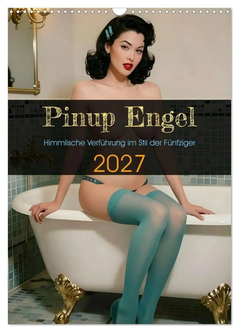 Cover: 9783516797282 | Pinup Engel (Wandkalender 2027 DIN A3 hoch), CALVENDO Monatskalender