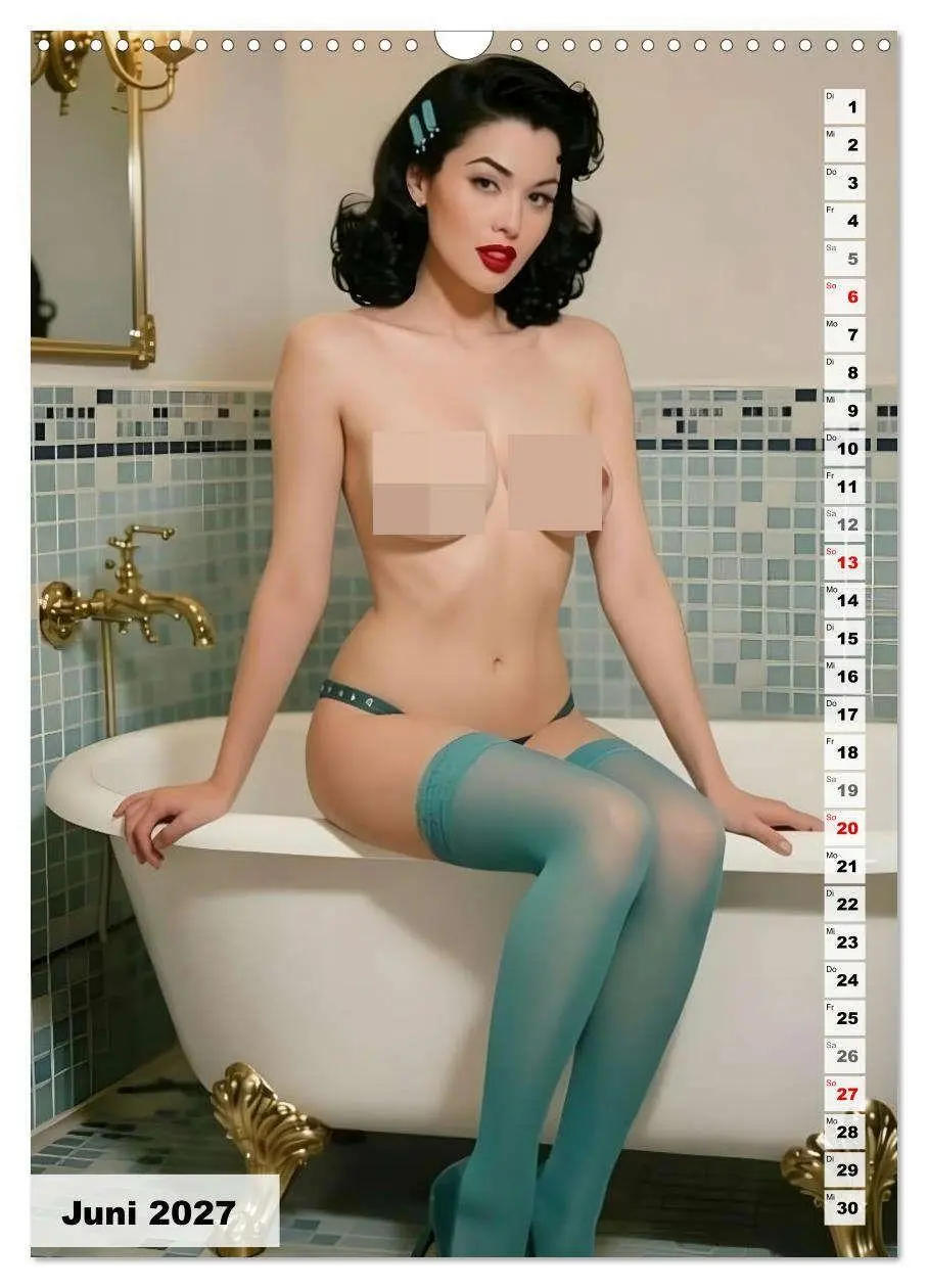 Bild: 9783516797282 | Pinup Engel (Wandkalender 2027 DIN A3 hoch), CALVENDO Monatskalender