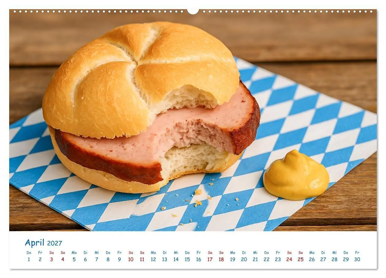 Bild: 9783516867282 | Leberkäse-Kalender - Die Leberkässemmel aus Bayern (hochwertiger...