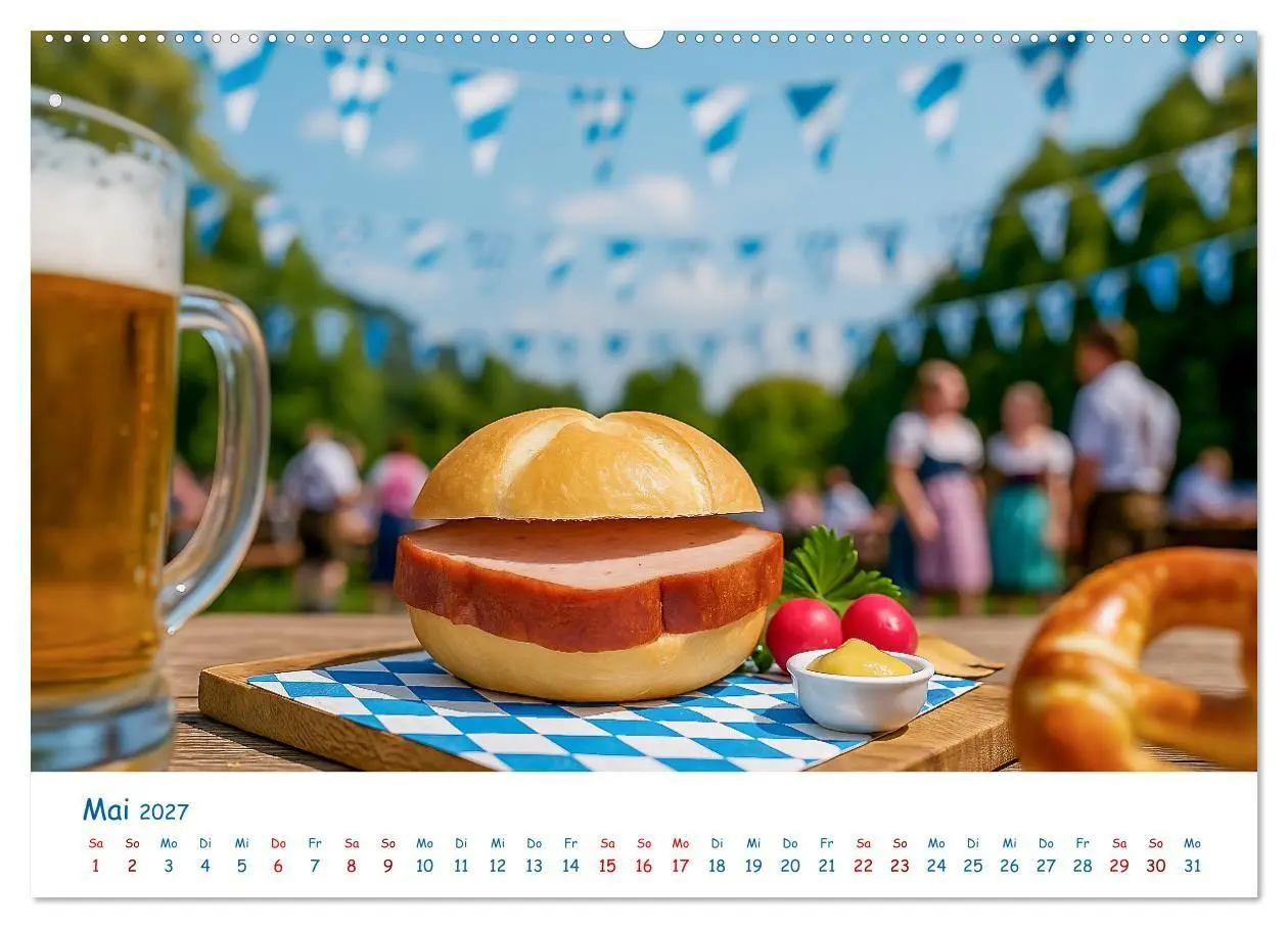 Bild: 9783516867282 | Leberkäse-Kalender - Die Leberkässemmel aus Bayern (hochwertiger...
