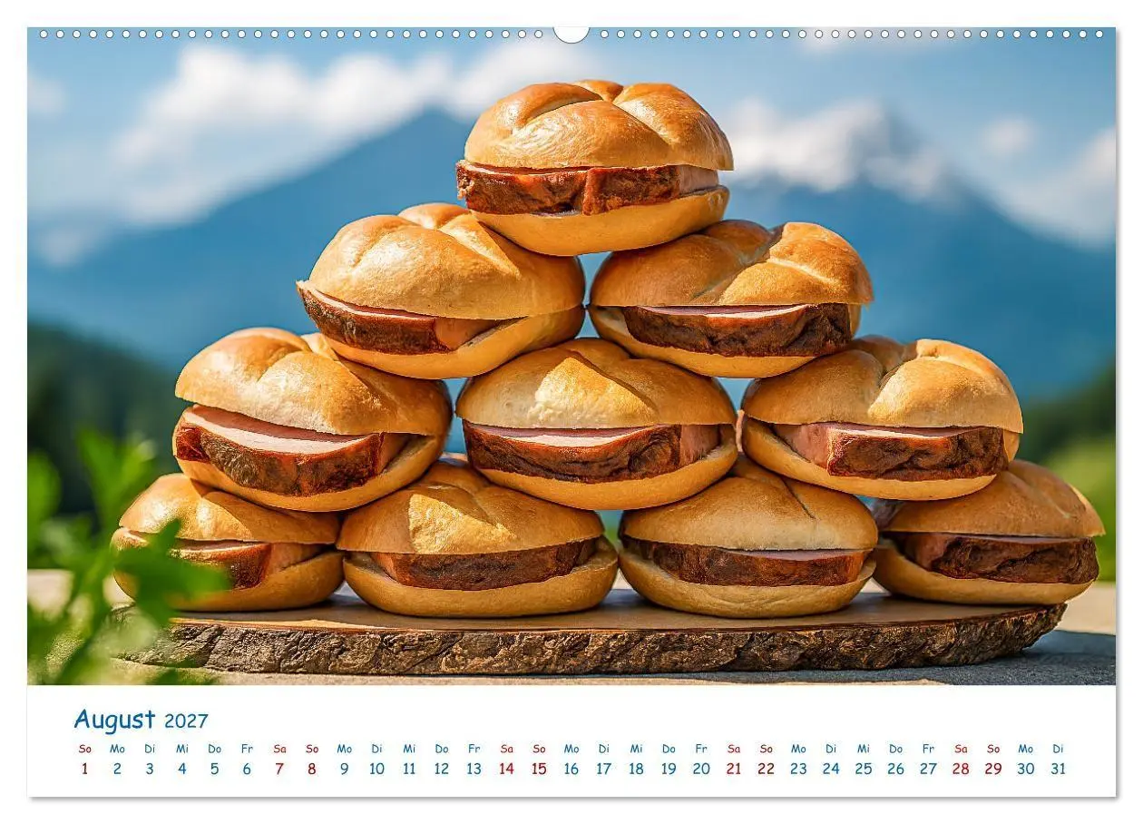 Bild: 9783516867282 | Leberkäse-Kalender - Die Leberkässemmel aus Bayern (hochwertiger...
