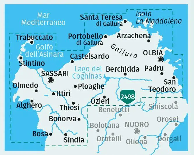 Bild: 9783991217282 | KOMPASS Wanderkarten-Set 2497 Sardinien Nord / Sardegna Nord (4...
