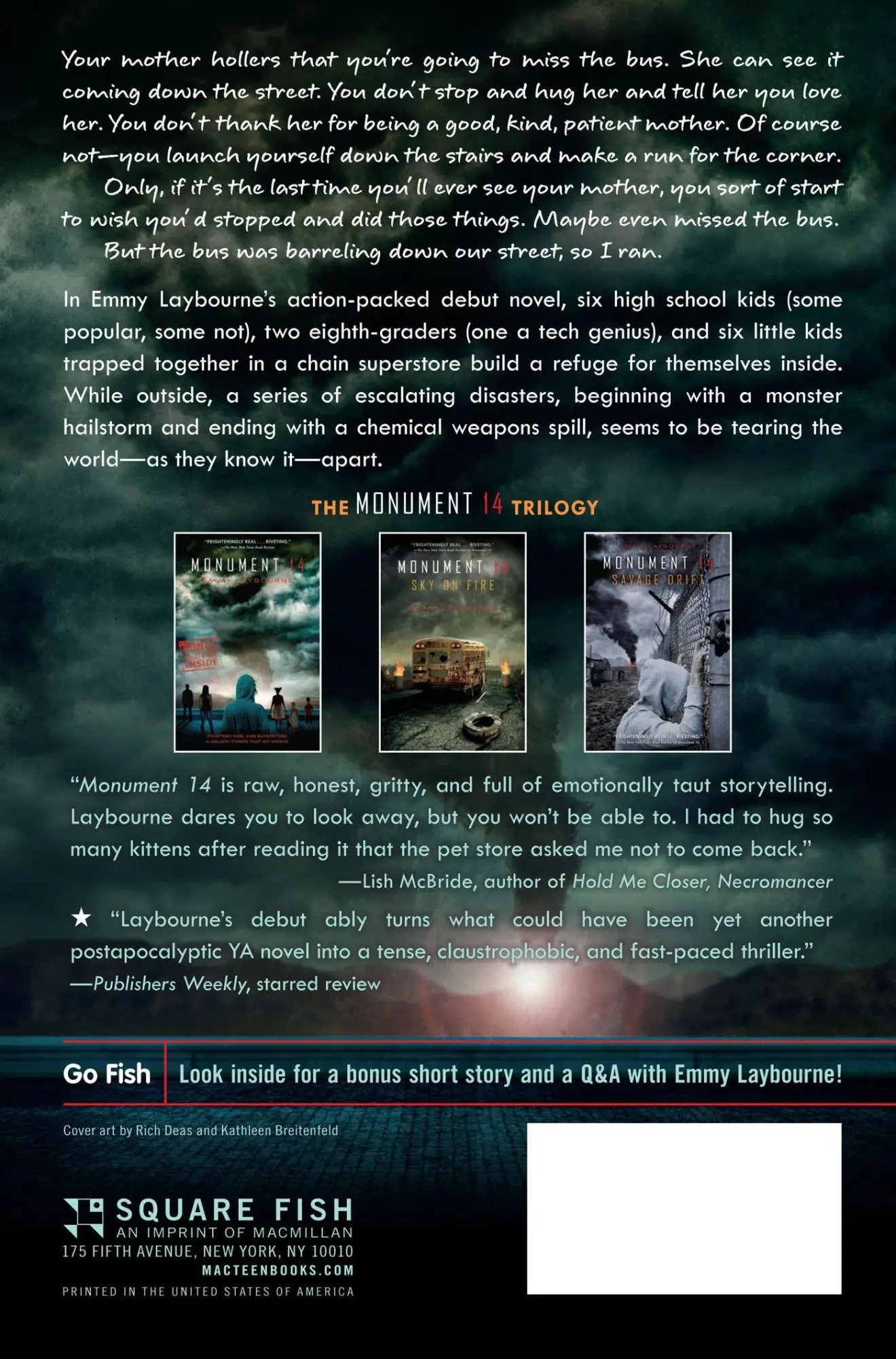 Rückseite: 9781250027382 | Monument 14 | Emmy Laybourne | Taschenbuch | Monument 14 | 352 S.