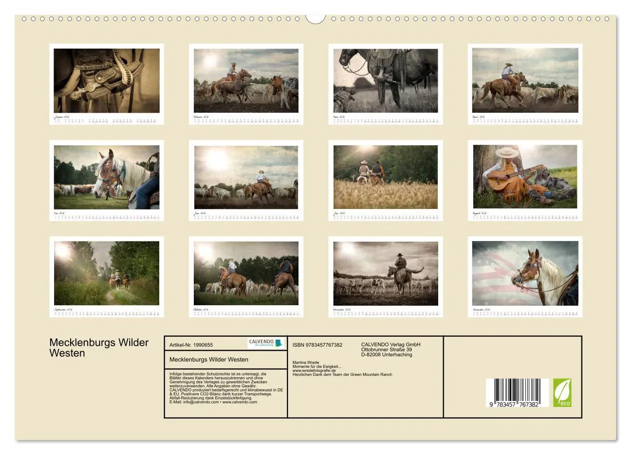 Bild: 9783457767382 | Mecklenburgs Wilder Westen (hochwertiger Premium Wandkalender 2026...