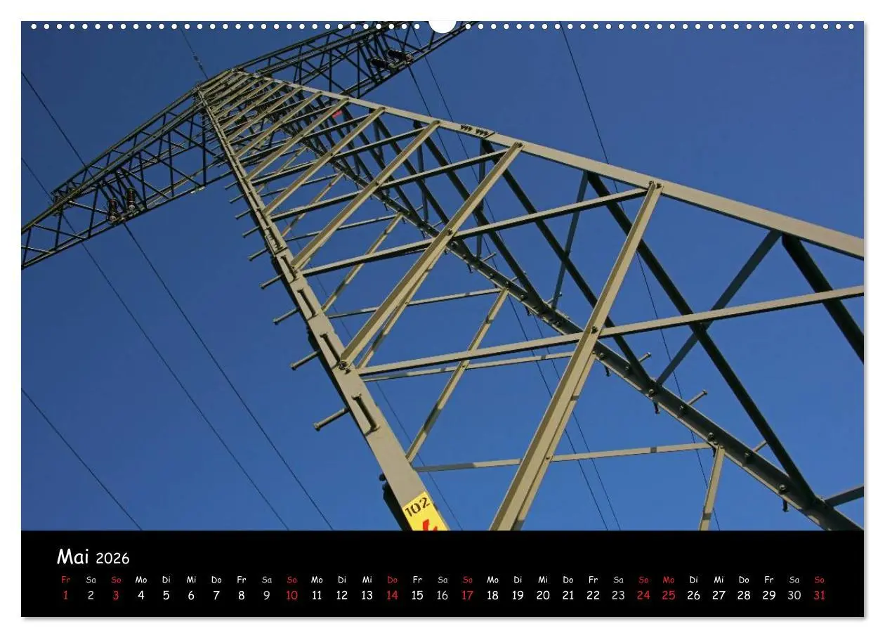 Bild: 9783516167382 | Unter Strom (hochwertiger Premium Wandkalender 2026 DIN A2 quer),...