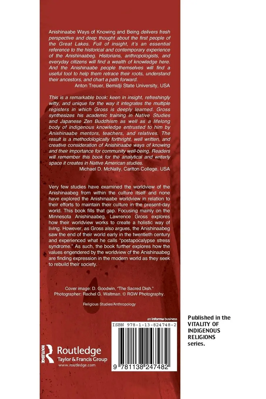 Rückseite: 9781138247482 | Anishinaabe Ways of Knowing and Being | Lawrence W. Gross | Buch