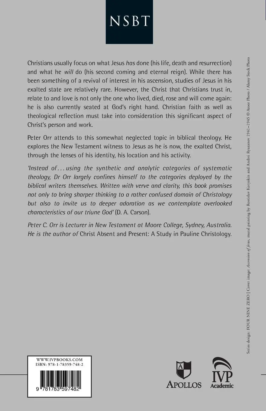 Rückseite: 9781783597482 | Exalted Above The Heavens | The Risen And Ascended Christ | Peter Orr
