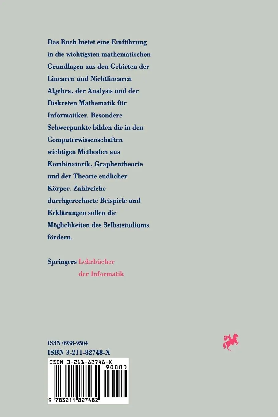 Rückseite: 9783211827482 | Einführung in die Mathematik für Informatiker | Band 2 | Taschenbuch