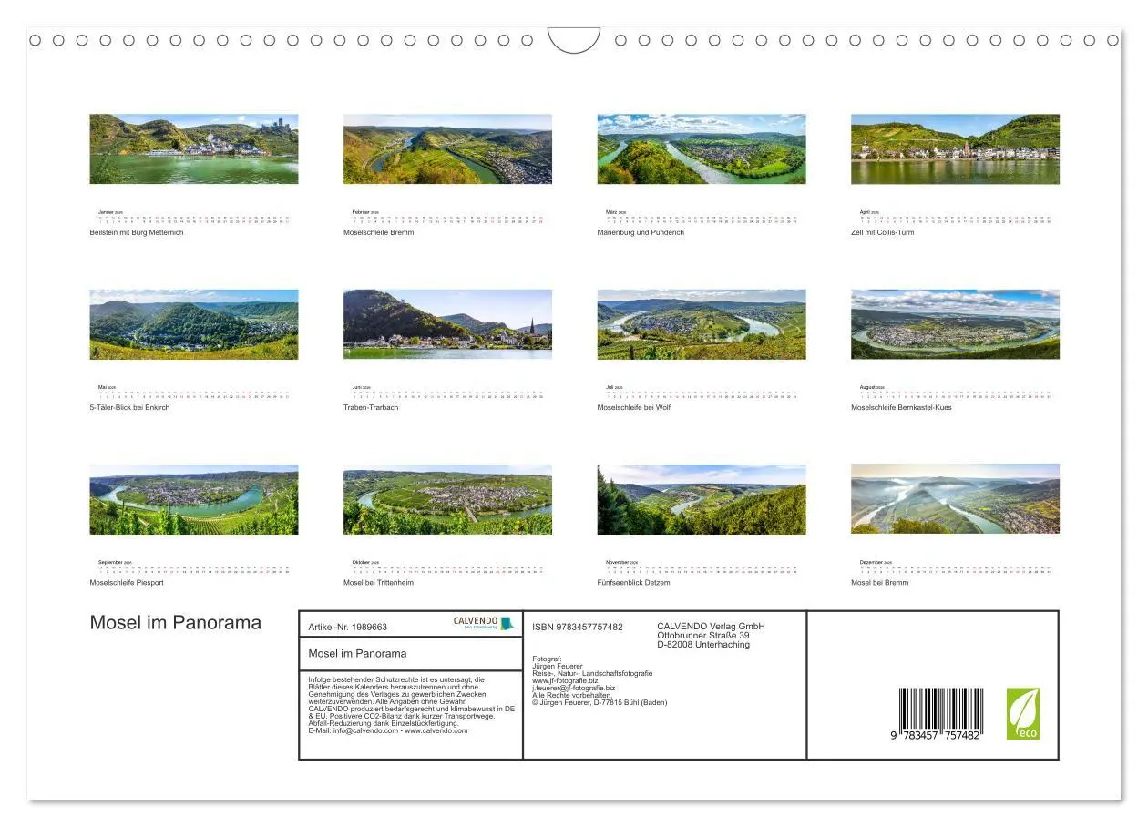 Bild: 9783457757482 | Mosel im Panorama (Wandkalender 2026 DIN A3 quer), CALVENDO...