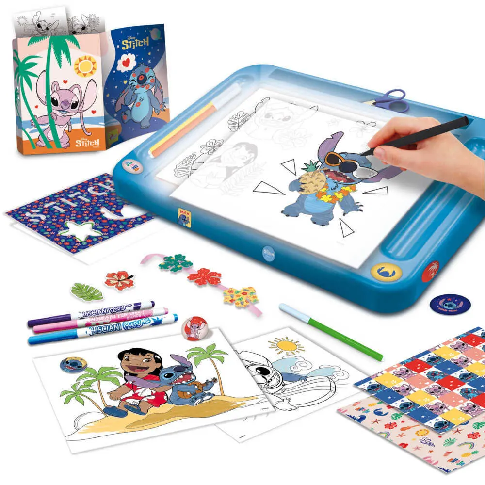 Bild: 8008324107582 | STITCH Zeichen Schule mit Licht | Kartonschachtel | 107582 | Deutsch