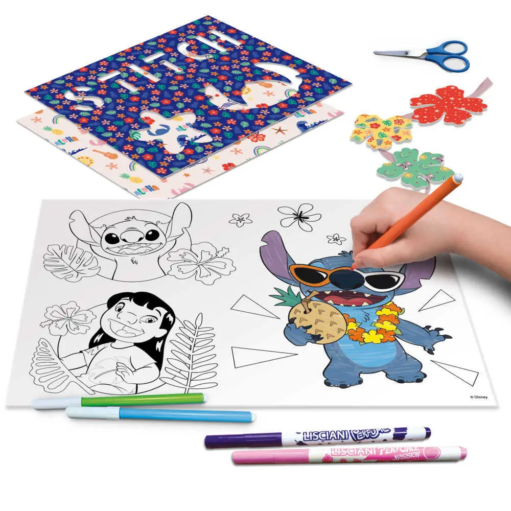 Bild: 8008324107582 | STITCH Zeichen Schule mit Licht | Kartonschachtel | 107582 | Deutsch