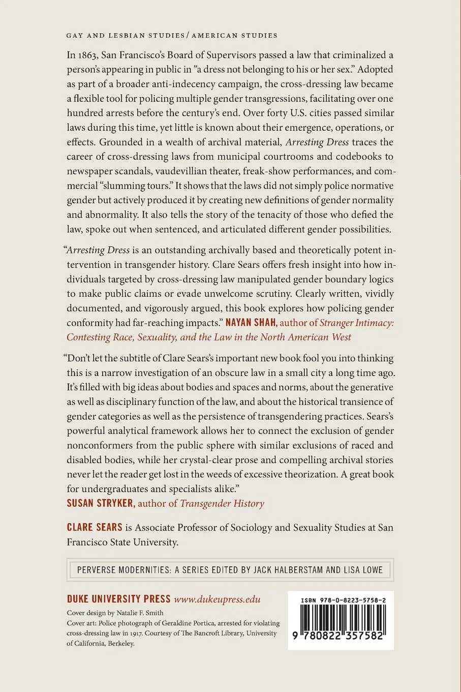 Rückseite: 9780822357582 | Arresting Dress | Clare Sears | Taschenbuch | Englisch | 2014