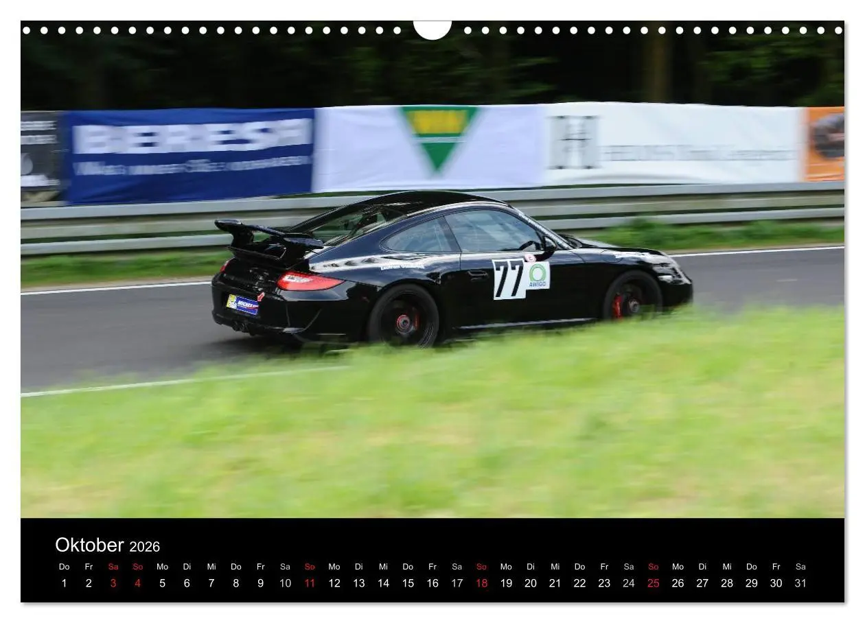 Bild: 9783516077582 | Bergrennen und Rallye im Porsche (Wandkalender 2026 DIN A3 quer),...