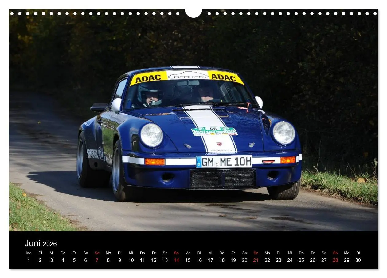 Bild: 9783516077582 | Bergrennen und Rallye im Porsche (Wandkalender 2026 DIN A3 quer),...