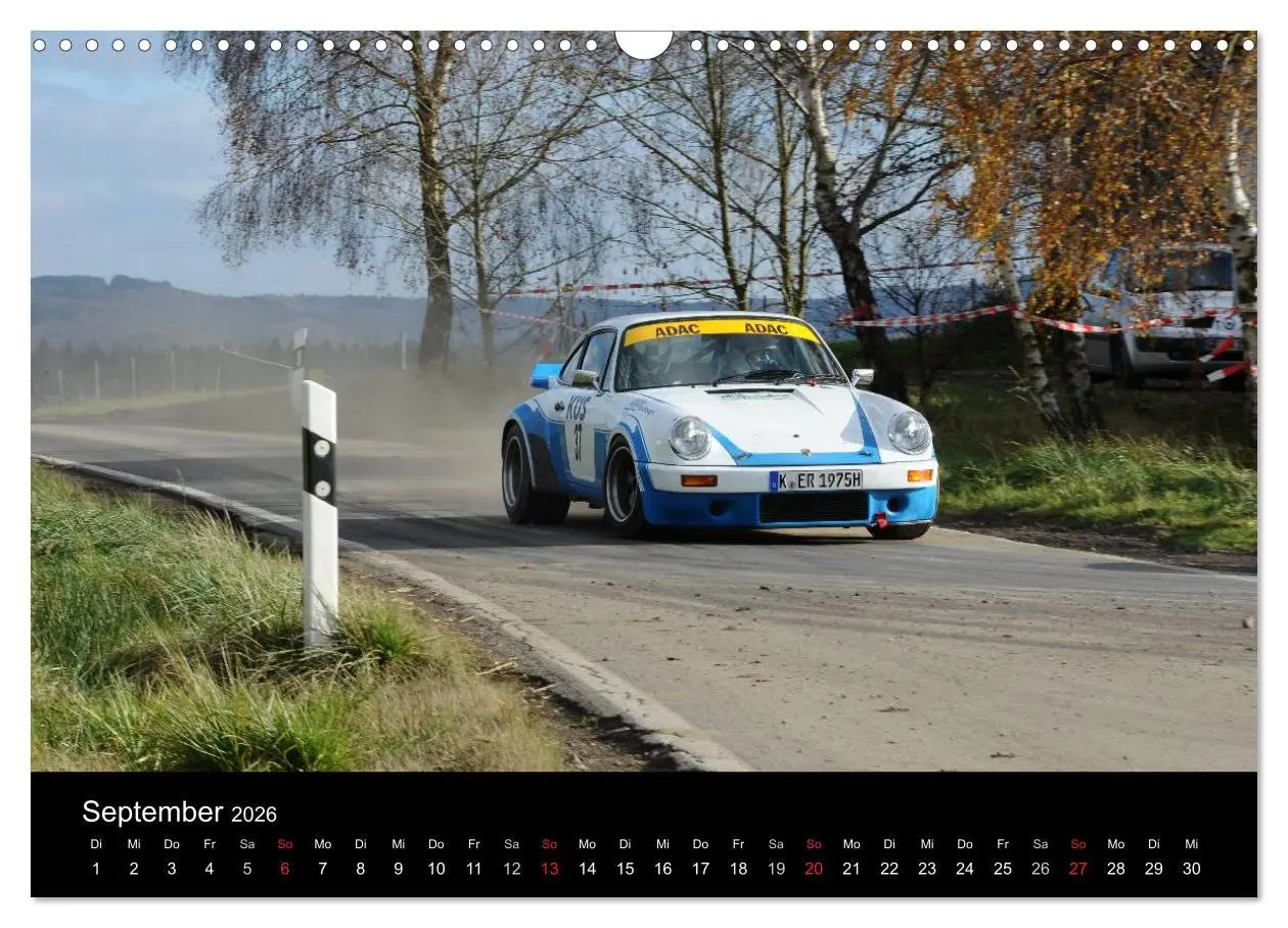 Bild: 9783516077582 | Bergrennen und Rallye im Porsche (Wandkalender 2026 DIN A3 quer),...
