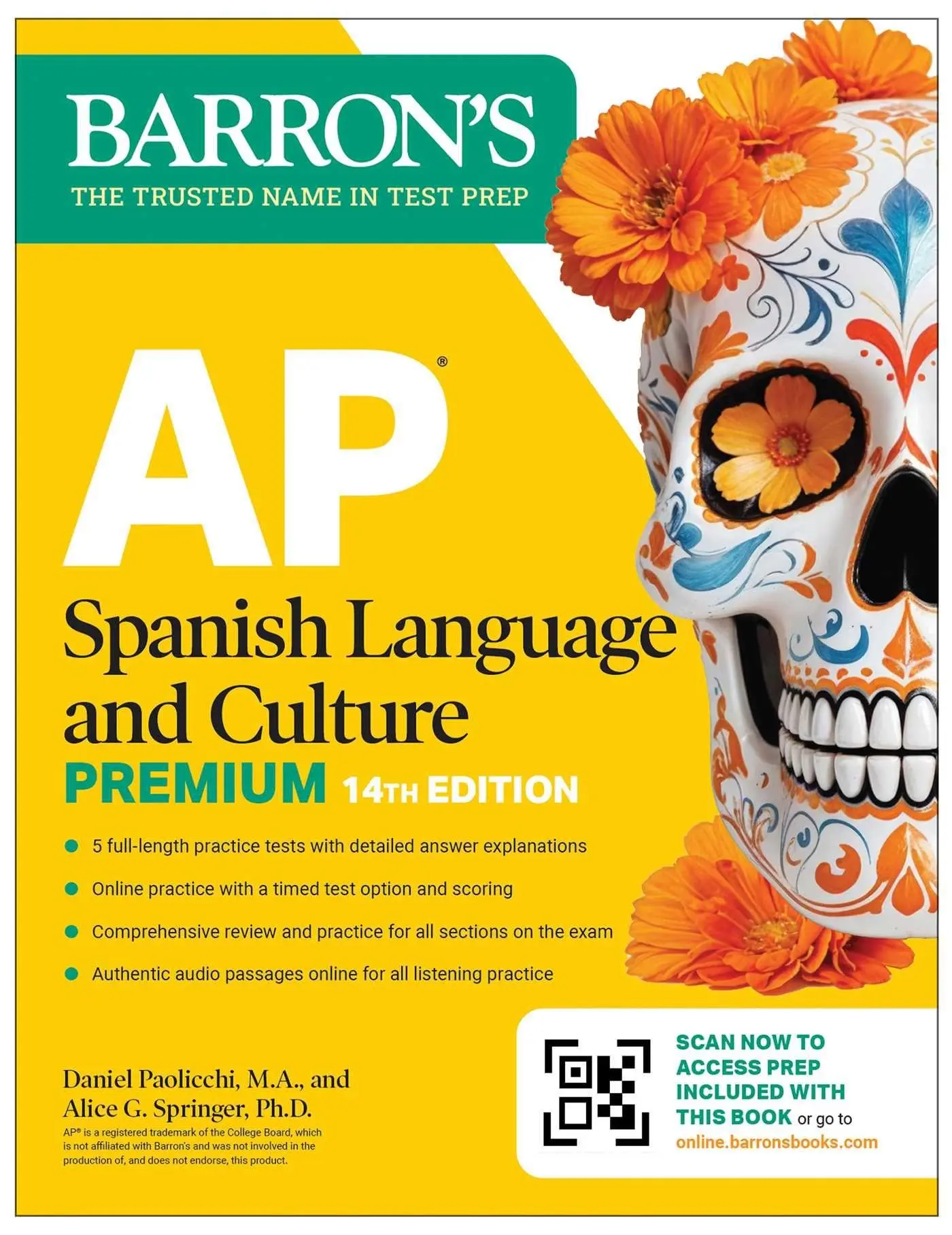 Cover: 9781506297682 | AP Spanish Language and Culture Premium, Fourteenth Edition: Prep...